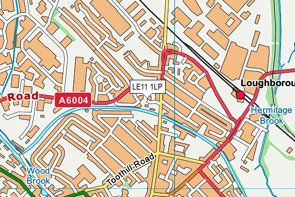 LE11 1LP map - OS VectorMap District (Ordnance Survey)