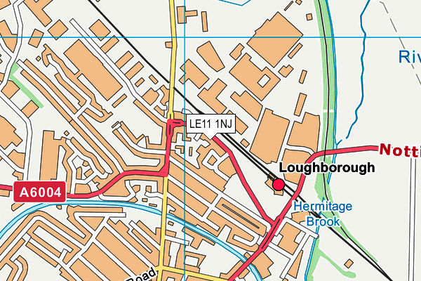 LE11 1NJ map - OS VectorMap District (Ordnance Survey)