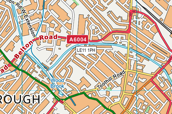 LE11 1PH map - OS VectorMap District (Ordnance Survey)