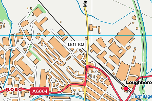 LE11 1QJ map - OS VectorMap District (Ordnance Survey)