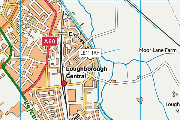 LE11 1RH map - OS VectorMap District (Ordnance Survey)