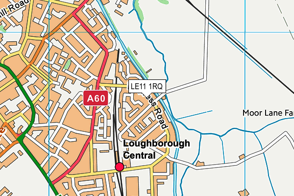 LE11 1RQ map - OS VectorMap District (Ordnance Survey)