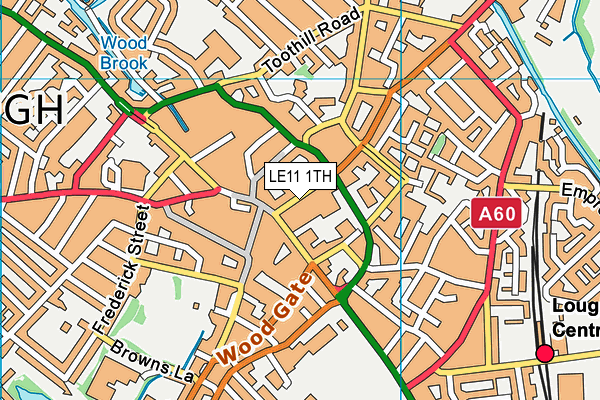 LE11 1TH map - OS VectorMap District (Ordnance Survey)