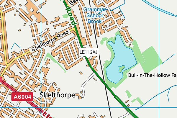 LE11 2AJ map - OS VectorMap District (Ordnance Survey)