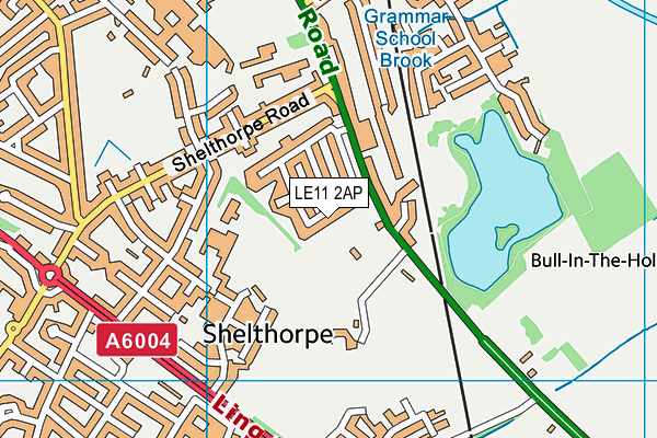 LE11 2AP map - OS VectorMap District (Ordnance Survey)