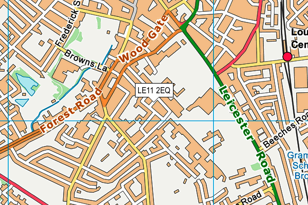 LE11 2EQ map - OS VectorMap District (Ordnance Survey)