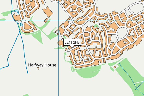 LE11 2FB map - OS VectorMap District (Ordnance Survey)