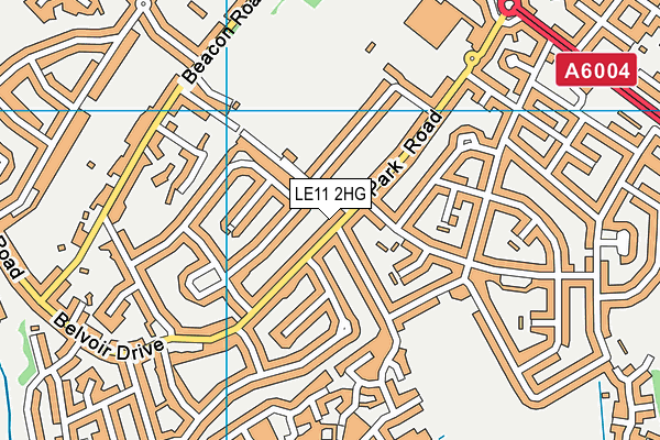 LE11 2HG map - OS VectorMap District (Ordnance Survey)