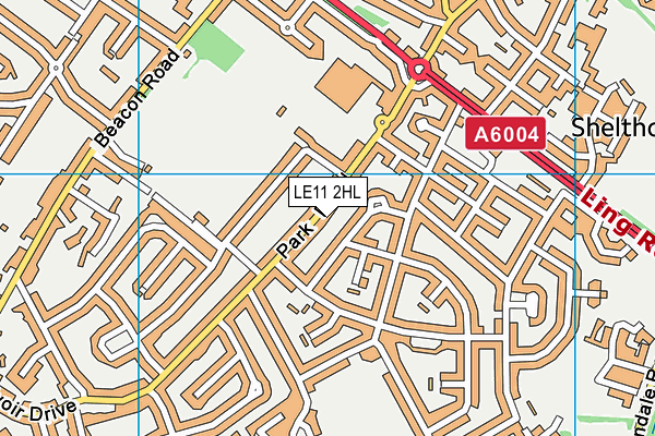 LE11 2HL map - OS VectorMap District (Ordnance Survey)