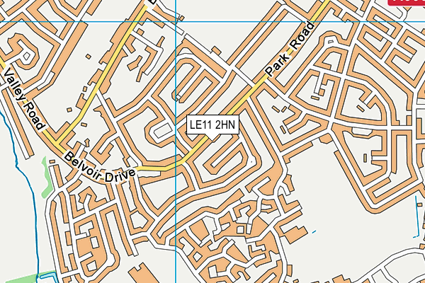LE11 2HN map - OS VectorMap District (Ordnance Survey)