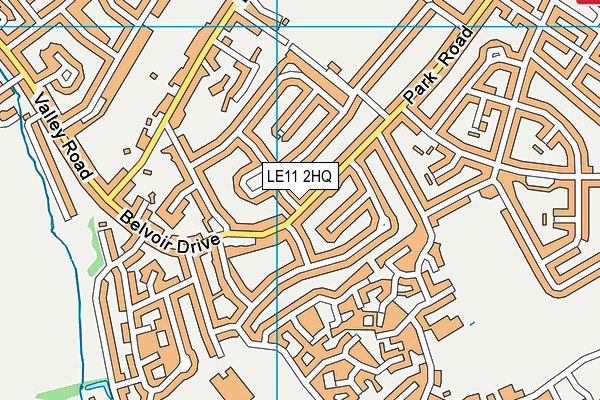 LE11 2HQ map - OS VectorMap District (Ordnance Survey)
