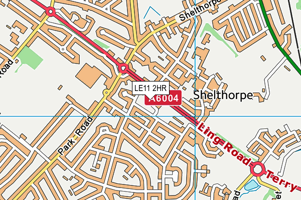 LE11 2HR map - OS VectorMap District (Ordnance Survey)