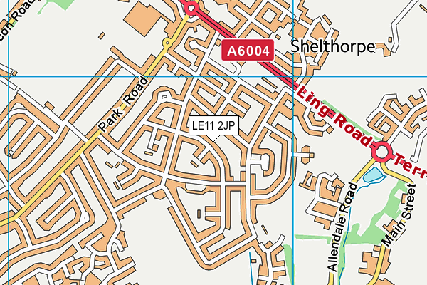LE11 2JP map - OS VectorMap District (Ordnance Survey)