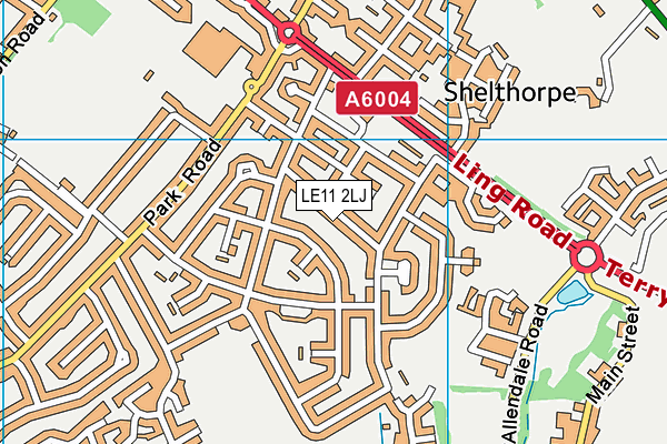 LE11 2LJ map - OS VectorMap District (Ordnance Survey)