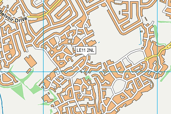 LE11 2NL map - OS VectorMap District (Ordnance Survey)
