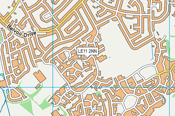 LE11 2NN map - OS VectorMap District (Ordnance Survey)