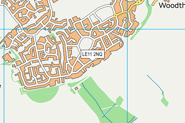 LE11 2NQ map - OS VectorMap District (Ordnance Survey)