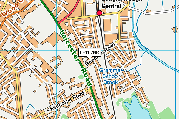 LE11 2NR map - OS VectorMap District (Ordnance Survey)