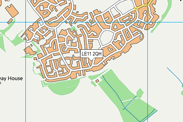 LE11 2QH map - OS VectorMap District (Ordnance Survey)