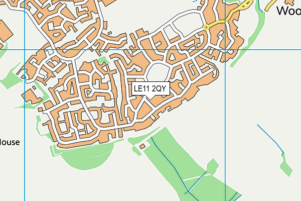 LE11 2QY map - OS VectorMap District (Ordnance Survey)