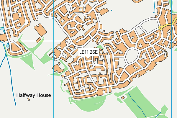 LE11 2SE map - OS VectorMap District (Ordnance Survey)