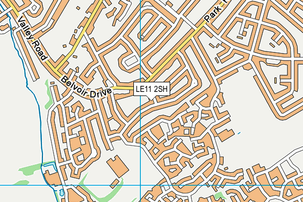 LE11 2SH map - OS VectorMap District (Ordnance Survey)