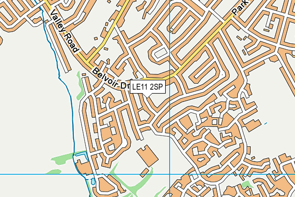 LE11 2SP map - OS VectorMap District (Ordnance Survey)