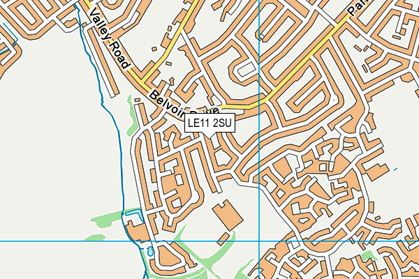 LE11 2SU map - OS VectorMap District (Ordnance Survey)
