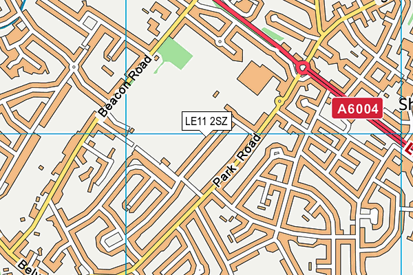 LE11 2SZ map - OS VectorMap District (Ordnance Survey)
