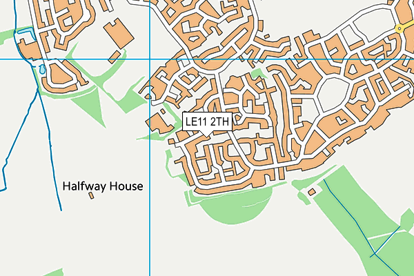 LE11 2TH map - OS VectorMap District (Ordnance Survey)