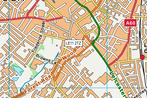Energie Fitness (Loughborough) (Closed) map (LE11 2TZ) - OS VectorMap District (Ordnance Survey)