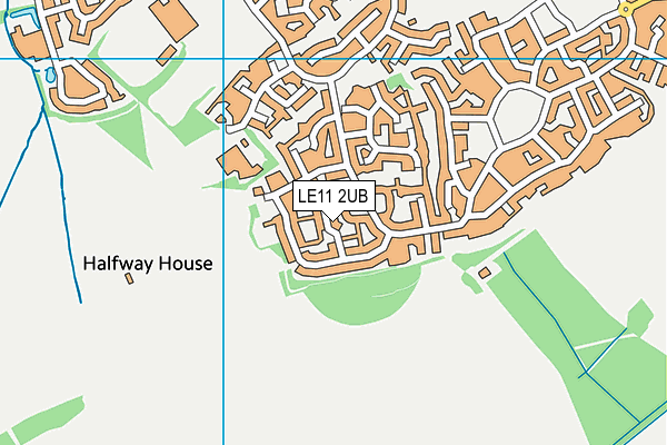 LE11 2UB map - OS VectorMap District (Ordnance Survey)