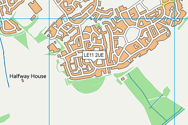 LE11 2UE map - OS VectorMap District (Ordnance Survey)