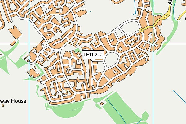 LE11 2UJ map - OS VectorMap District (Ordnance Survey)