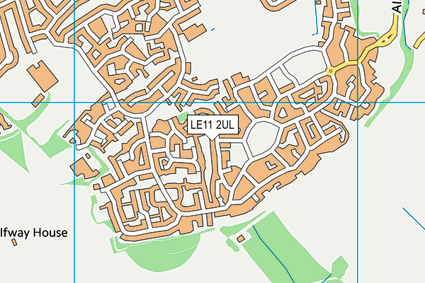 LE11 2UL map - OS VectorMap District (Ordnance Survey)