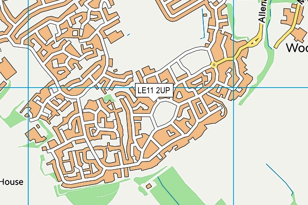 LE11 2UP map - OS VectorMap District (Ordnance Survey)