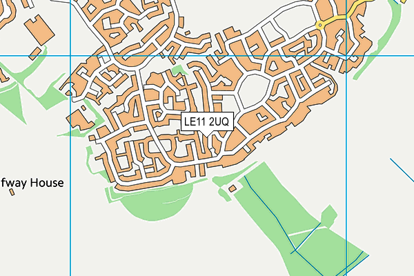 LE11 2UQ map - OS VectorMap District (Ordnance Survey)
