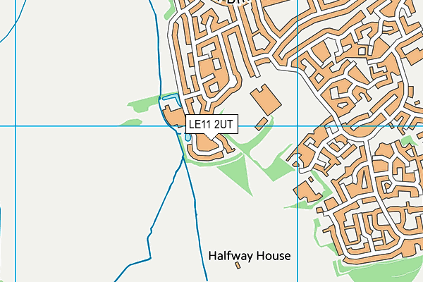 LE11 2UT map - OS VectorMap District (Ordnance Survey)