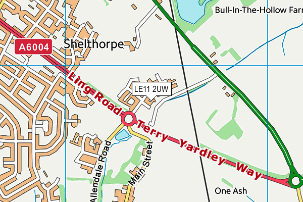 LE11 2UW map - OS VectorMap District (Ordnance Survey)