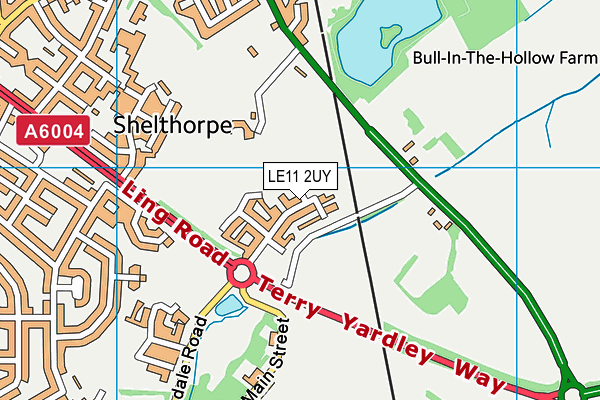 LE11 2UY map - OS VectorMap District (Ordnance Survey)