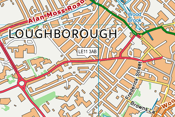 Map of LOUGHBOROUGH WASHING MACHINE CENTRE LIMITED at district scale