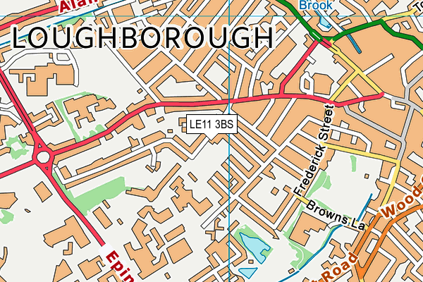 Sense College Loughborough map (LE11 3BS) - OS VectorMap District (Ordnance Survey)