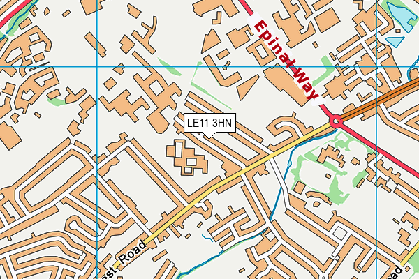 LE11 3HN map - OS VectorMap District (Ordnance Survey)