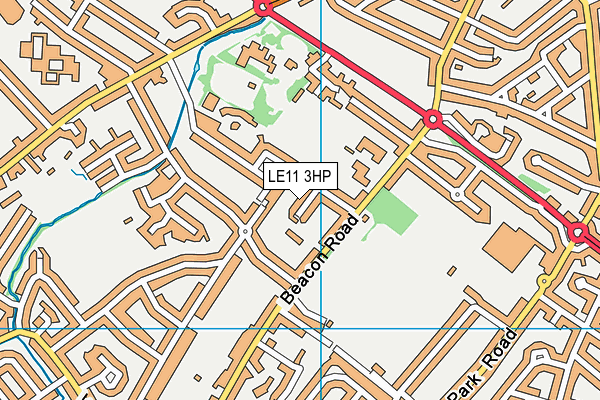 LE11 3HP map - OS VectorMap District (Ordnance Survey)