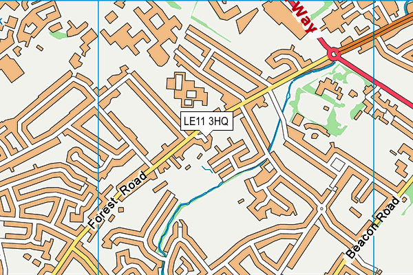 LE11 3HQ map - OS VectorMap District (Ordnance Survey)