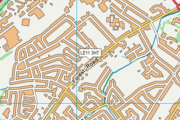 LE11 3HT map - OS VectorMap District (Ordnance Survey)