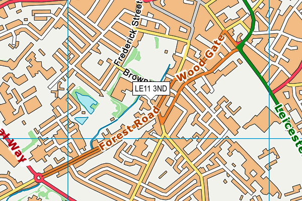 LE11 3ND map - OS VectorMap District (Ordnance Survey)