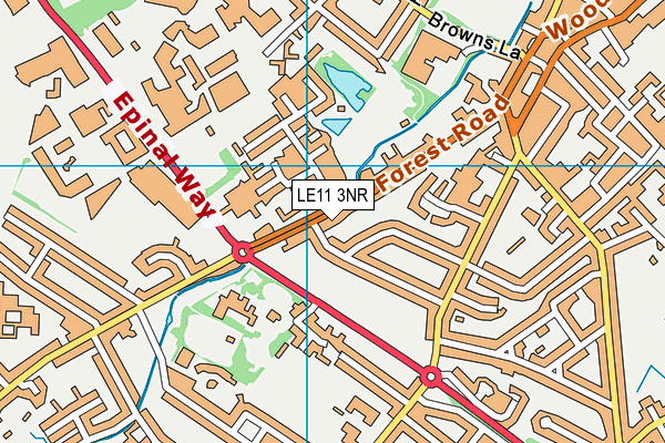 LE11 3NR map - OS VectorMap District (Ordnance Survey)