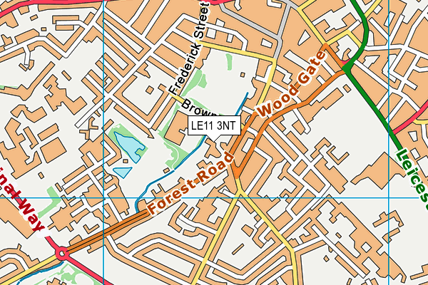 LE11 3NT map - OS VectorMap District (Ordnance Survey)