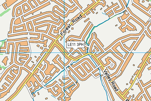 LE11 3PH map - OS VectorMap District (Ordnance Survey)